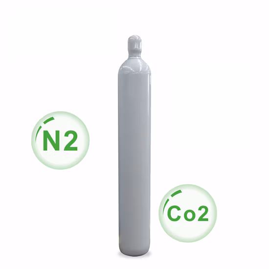 50L nahtlose Stahlgasflasche Industriegasflaschen für die Lagerung von Argon-/Stickstoff-/Sauerstoffgas