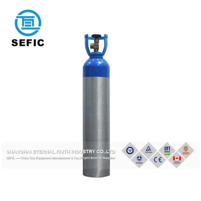 6,3-l-Aluminium-Sauerstoffgasflasche für medizinische Zwecke